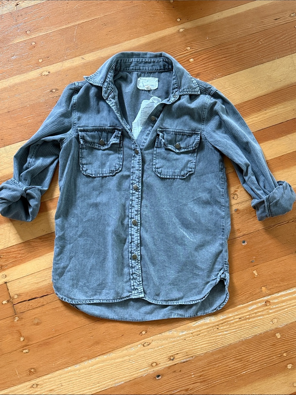 Current/elliott The Perfect Shirt Washed Black 0